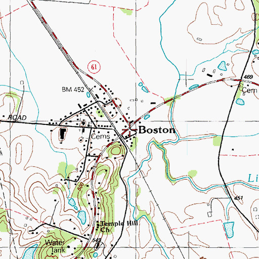 Topographic Map of Morgans Second Raid Historical Marker, KY
