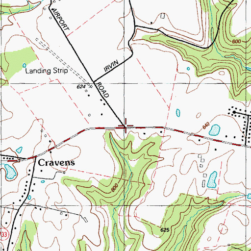 Topographic Map of Rogers Station Historical Marker, KY