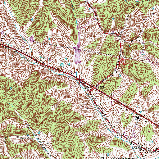 Topographic Map of Lewis and Clark Historical Marker, KY
