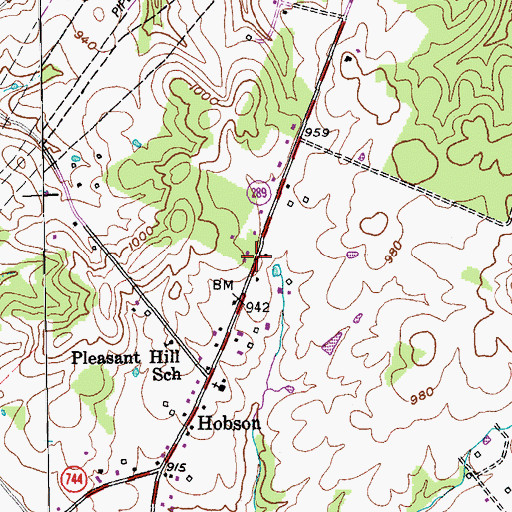 Topographic Map of Sanders Tavern Historical Marker, KY