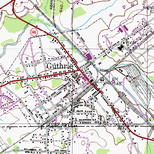 Topographic Map of Robert Penn Warren Historical Marker, KY