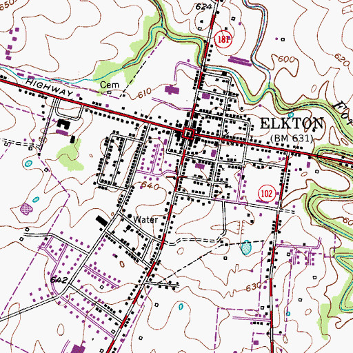 Topographic Map of James Clark McReynolds Historical Marker, KY