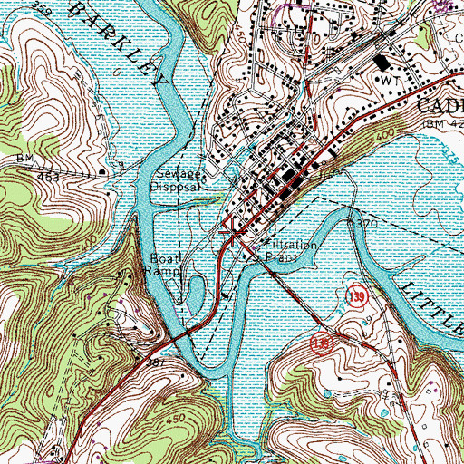 Topographic Map of Henry Cornelius Burnett Historical Marker, KY