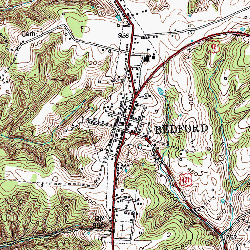 Topographic Map of Trimble County Historical Marker, KY