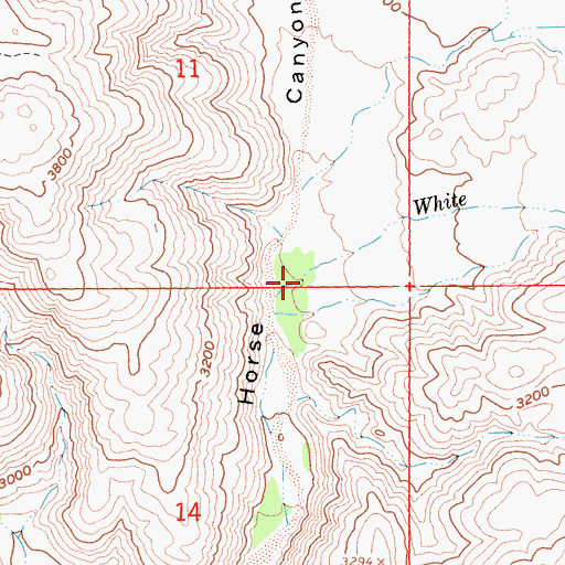 Topographic Map of White Wash, CA