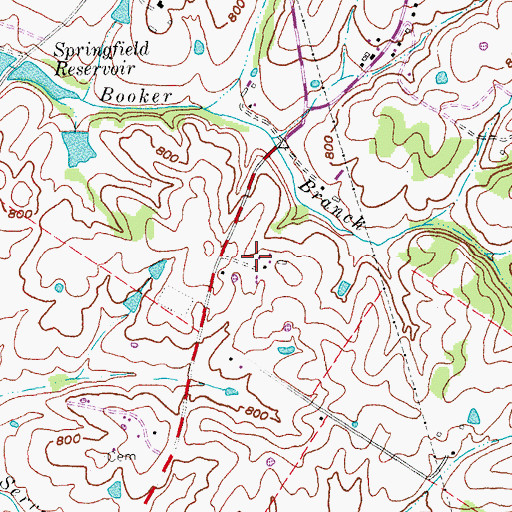 Topographic Map of Ben Hardin Historical Marker, KY