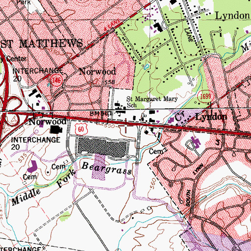 Topographic Map of Sturgis Station Historical Marker, KY