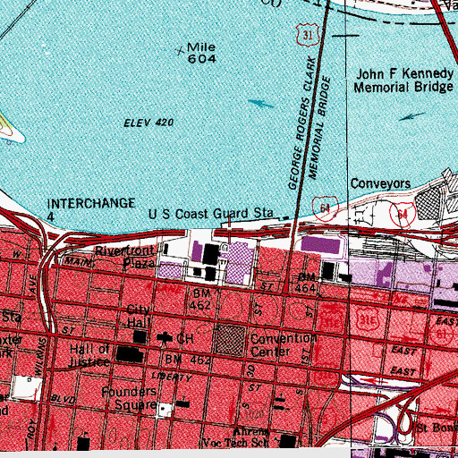 Topographic Map of Lewis and Clark Expedition Historical Marker, KY