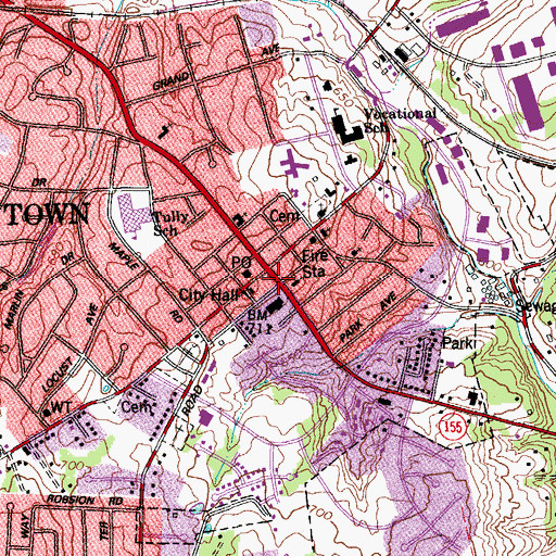 Topographic Map of Roscoe Goose Historical Marker, KY