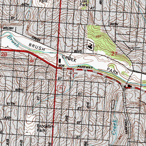 Topographic Map of Hope Academy, MO