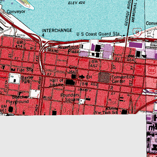 Topographic Map of Jefferson County Courthouse Historical Marker, KY