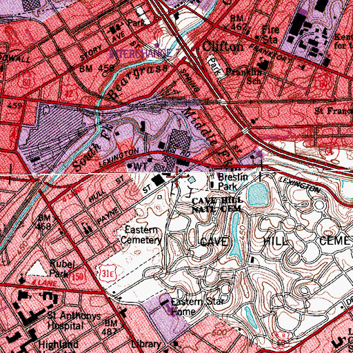 Topographic Map of Augustus E Willson Historical Marker, KY