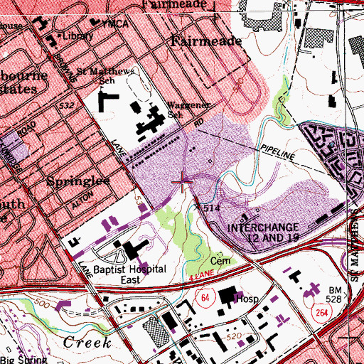 Topographic Map of Low Dutch Station Historical Marker, KY