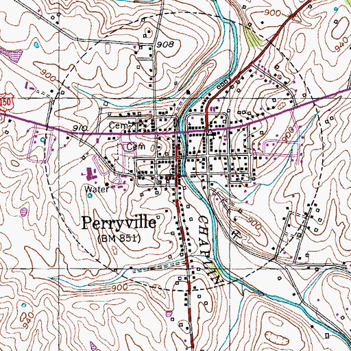 Topographic Map of Karrick-Paris House Historical Marker, KY