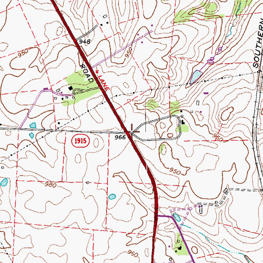 Topographic Map of Governor Owsley Home Historical Marker, KY