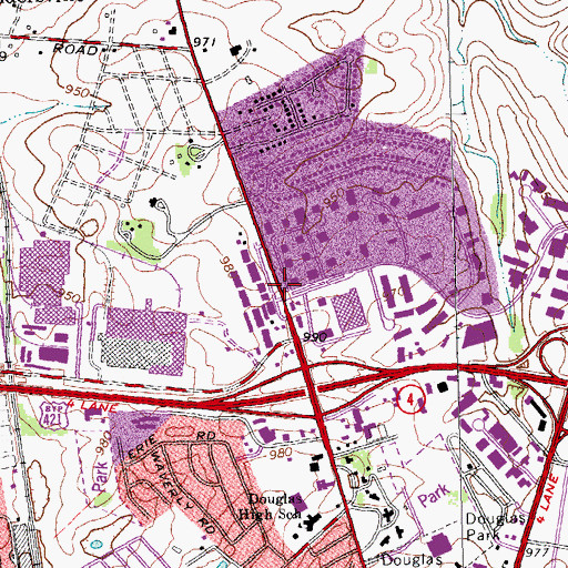 Topographic Map of Matthew H Jouett Historical Marker, KY