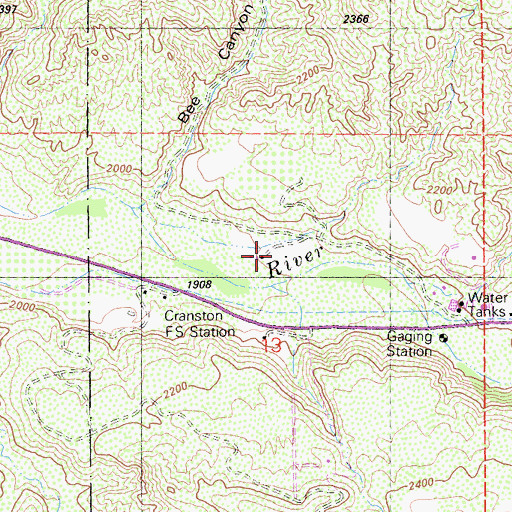 Topographic Map of Willow Brook School, CA
