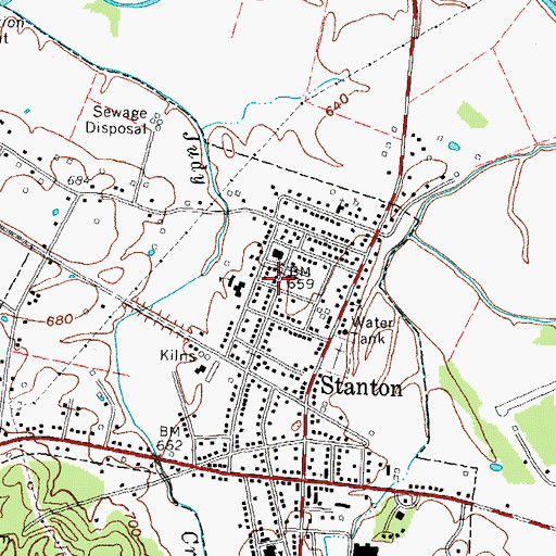 Topographic Map of Powell County Historical Marker, KY