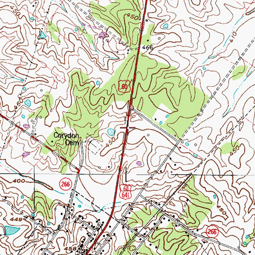 Topographic Map of Albert B Happy Chandler Historical Marker, KY