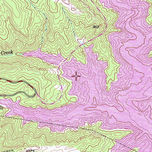 Topographic Map of Willow Creek, CA