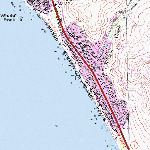 Topographic Map of Willow Creek, CA