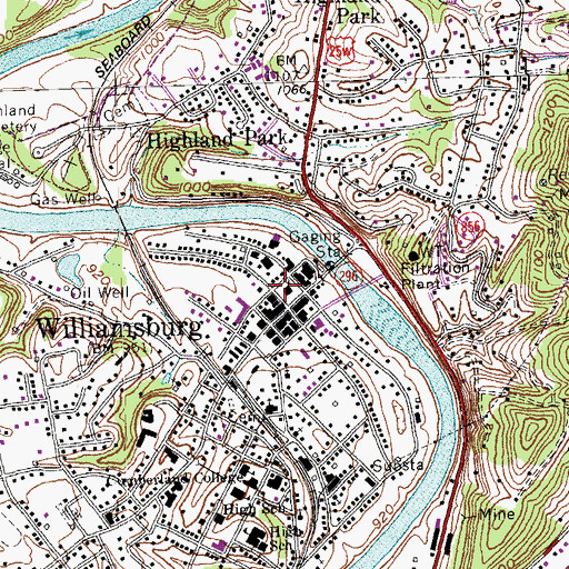 Topographic Map of Scotts Raid Historical Marker, KY