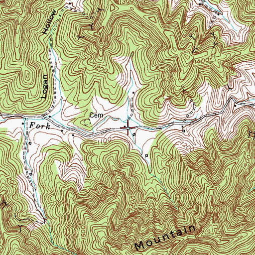 Topographic Map of John Sharpe Historical Marker, KY