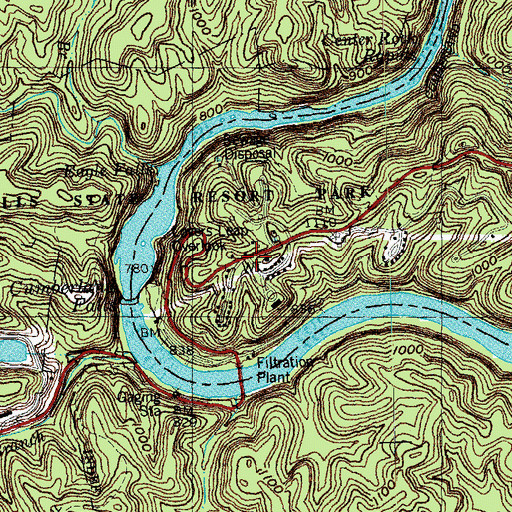 Topographic Map of Kiwanis Trail Historical Marker, KY
