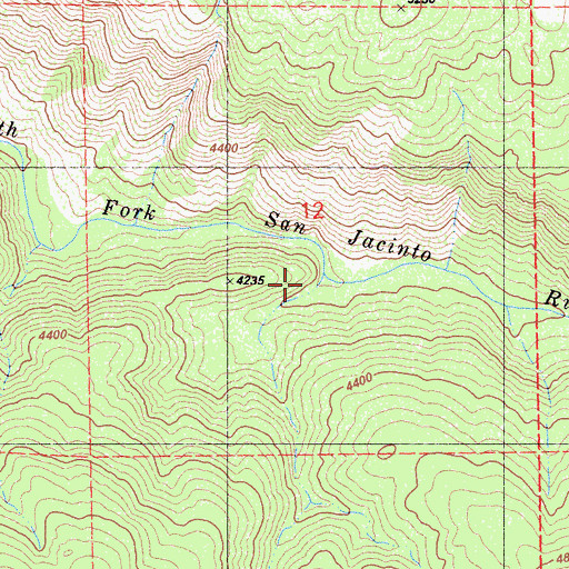 Topographic Map of Willow Valley, CA