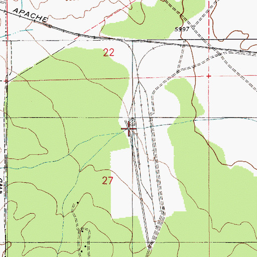 Topographic Map of Snowflake Landing, AZ