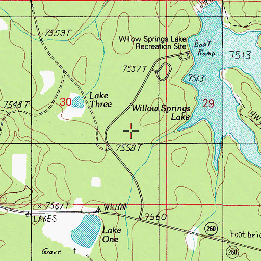 Topographic Map of Fisherman Trail, AZ