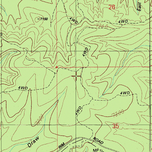 Topographic Map of West Lincoln Trail, AZ