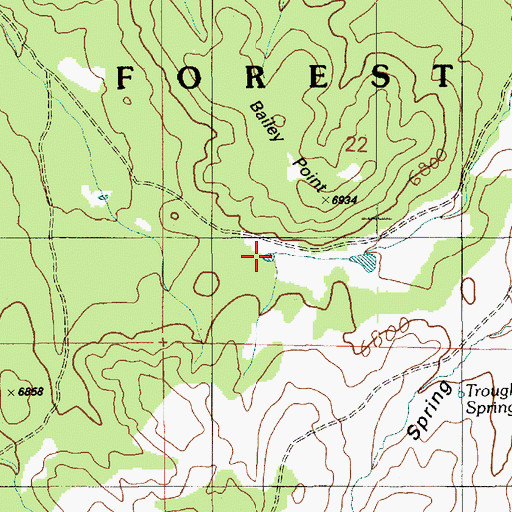 Topographic Map of Aztec Tank, AZ