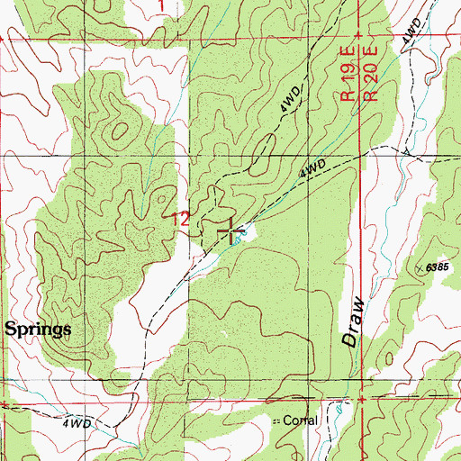 Topographic Map of Christmas Tank, AZ