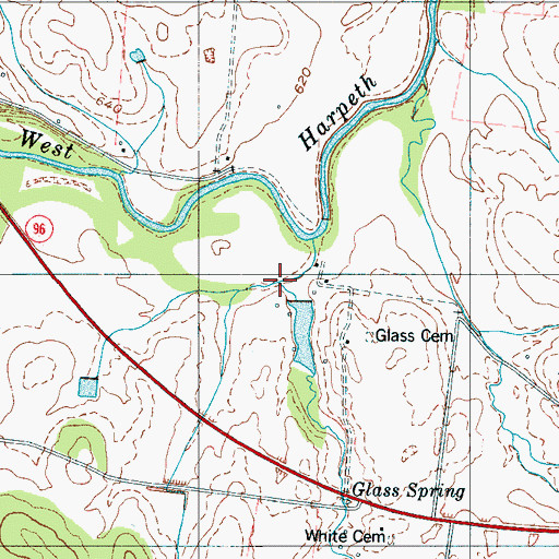 Topographic Map of Jewell Branch, TN