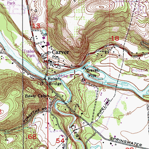 Topographic Map of Kipling Rock, OR