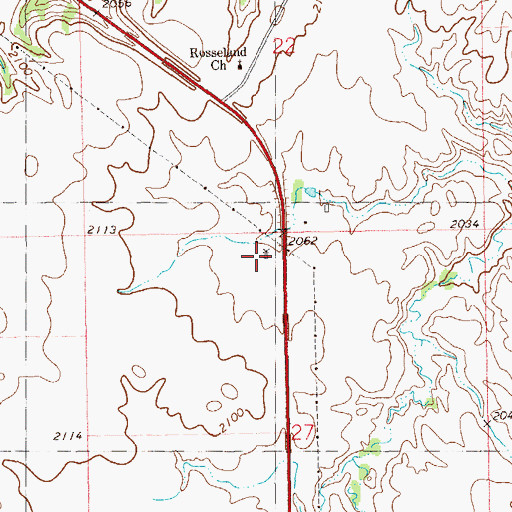 Topographic Map of Panger Rest Area, ND