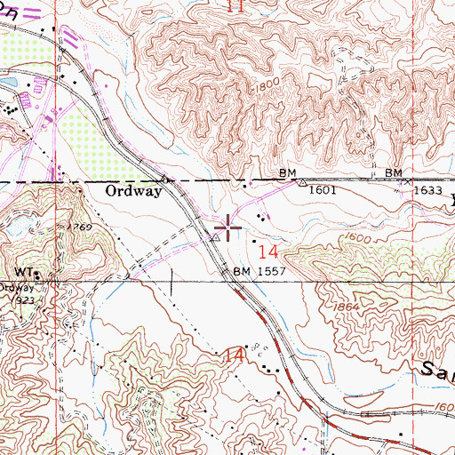 Topographic Map of Yucaipa Creek, CA