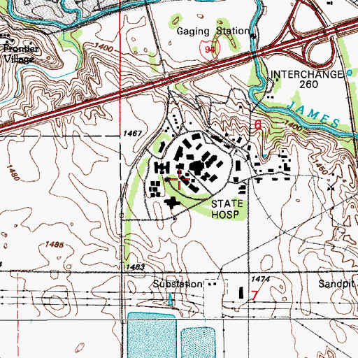 Topographic Map of Learning Resource Center, ND