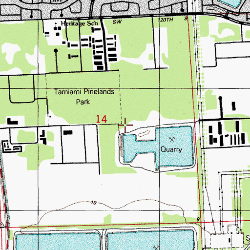 Topographic Map of La Casa del Seor, FL