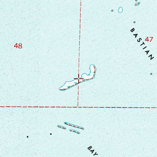 Topographic Map of Bayou le Boon (historical), LA