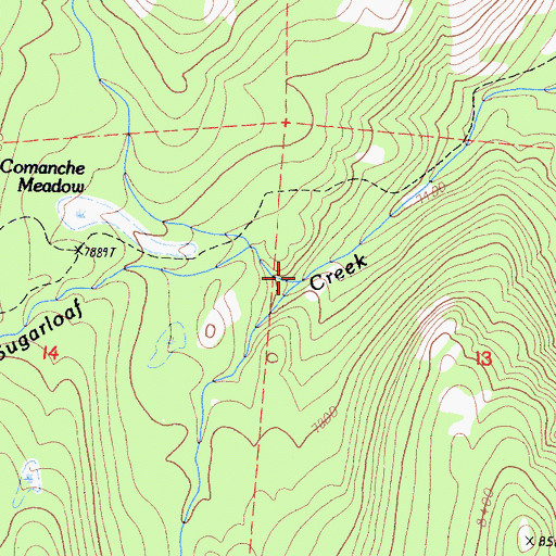 Topographic Map of Crowley Canyon, CA