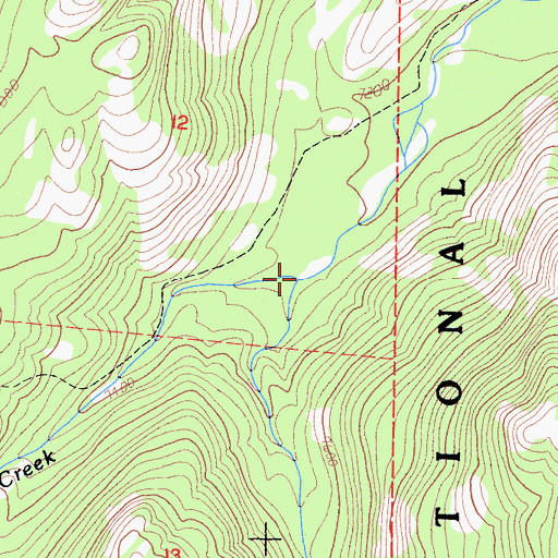 Topographic Map of Box Canyon, CA
