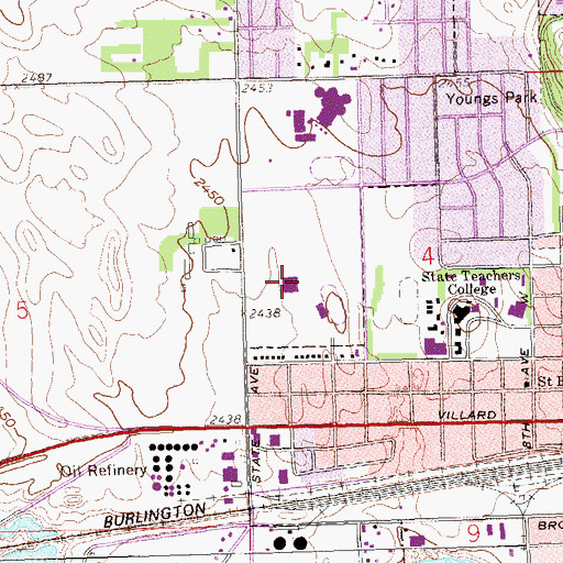 Topographic Map of Agriculture Building, ND