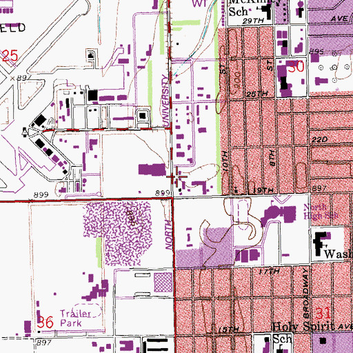 Topographic Map of Stop and Go Center, ND