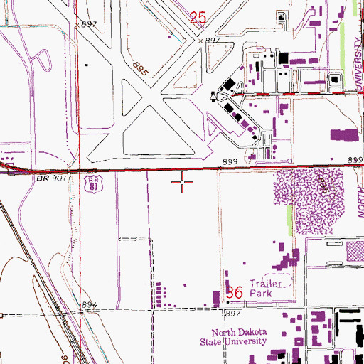 Topographic Map of Technology Incubator, ND