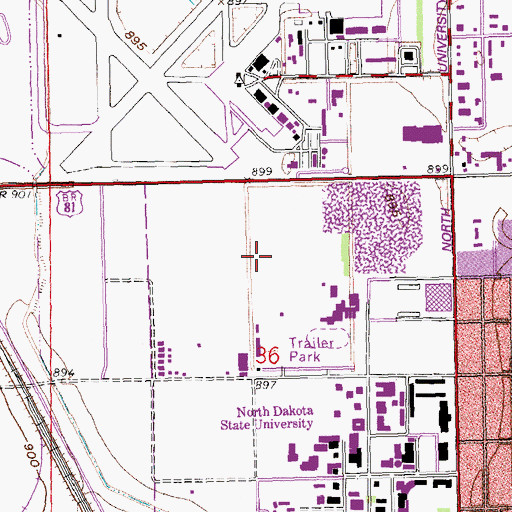 Topographic Map of Phoenix International Building, ND