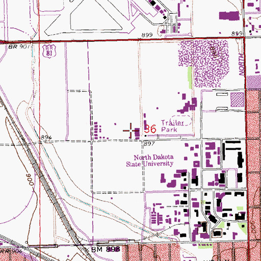Topographic Map of Animal Nutrition and Physiology Center, ND