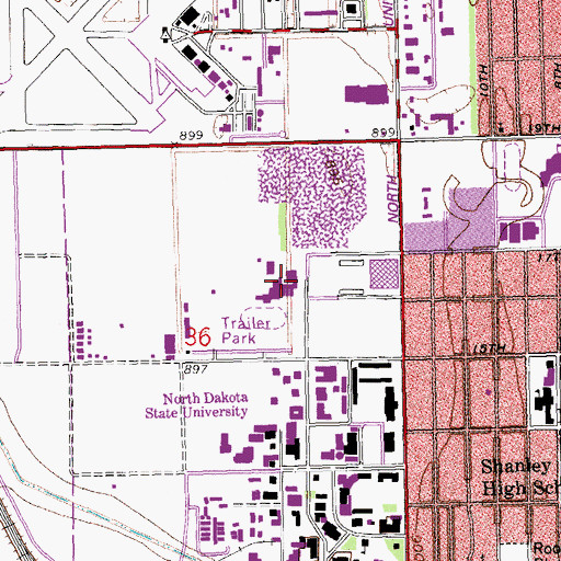 Topographic Map of Biosciences Research Laboratory, ND