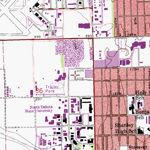 Topographic Map of Dacotah Field, ND